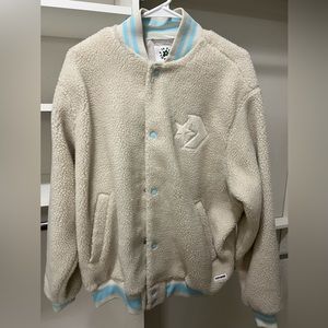 Converse x Golf Le Fleur Sherpa varsity jacket - Large
